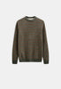 AKSUNE CHENILLE STRIPE KNIT - Forest night