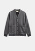 AKSINUS V SWEAT CARDIGAN - Magnet