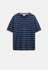 AKVILLADS INDIGO STRIPE TEE - Sky Captain