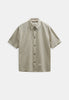 AKOTTO CHECK SS SHIRT - Forest night