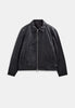 AKCARL LEATHER JACKET - Caviar