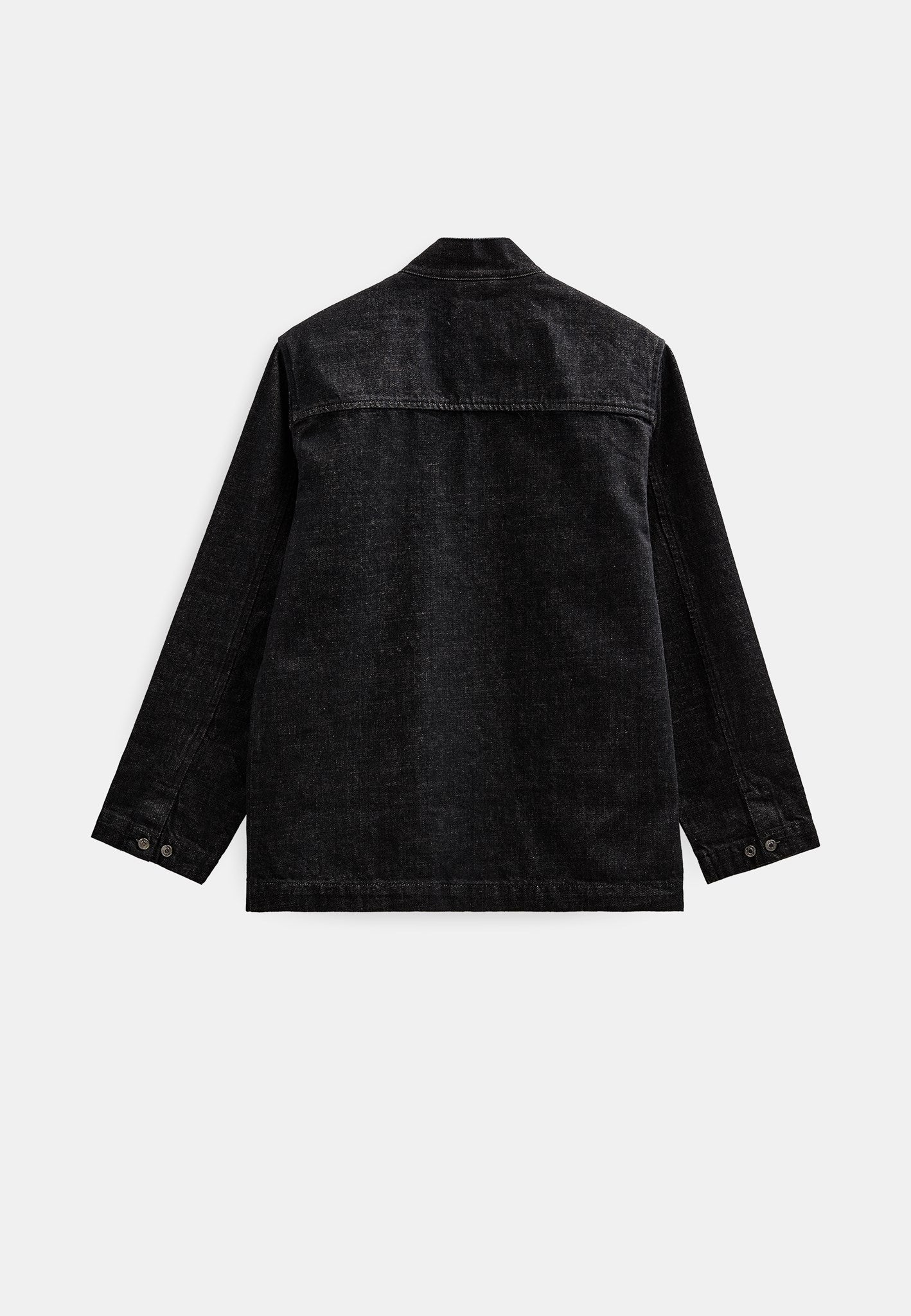 AKJESPER SELVEDGE DENIM KIMONO - Black