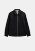 AKHANKY BOILED WOOL OVERSHIRT - Caviar