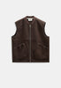 AKROBIN BOILED WOOL GILET - Delicioso