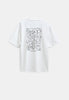AKVILLADS FACES SS TEE - Bright White
