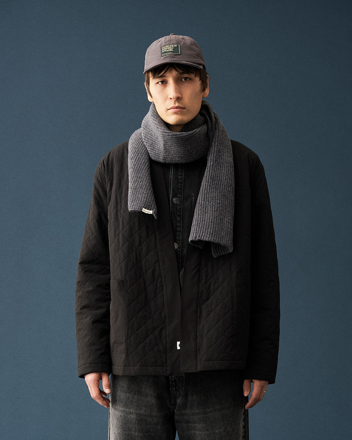 AKJESPER QUILT KIMONO - Caviar