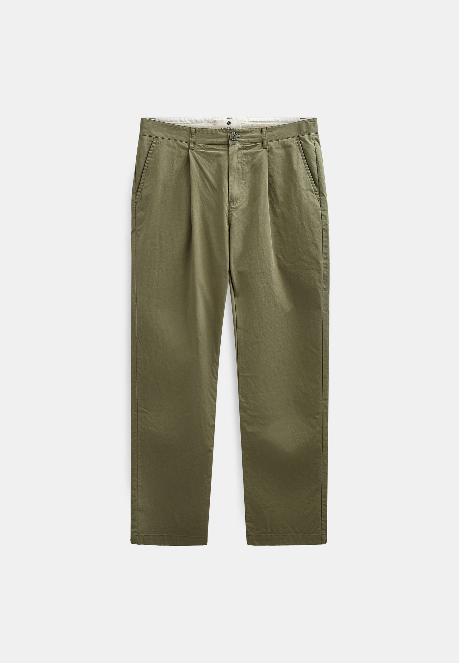 AKJAN COTTON POPLIN PANTS - Loden Green