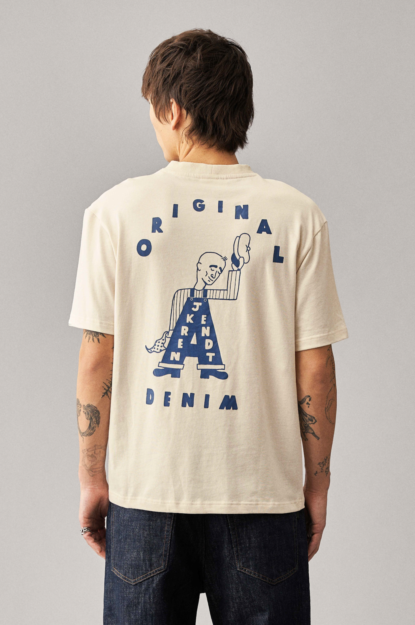 AKVILLADS UNDYED S/S TEE - Tofu