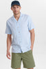 AKLEO FIL A FIL LINEN SHIRT - Sky Blue