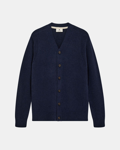 トップス Vintage Navy Nordic Wool Cardigan AKSVEND LAMBSWOOL CARDIGAN - Dark Navy