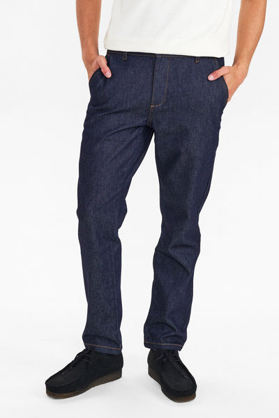 専用新品BUTCHER PRODUCTS DENIM CHINO AKJAMES DENIM CHINO - Dark Blue Denim